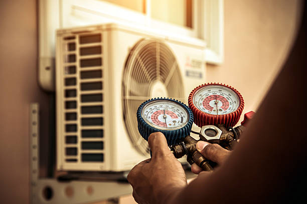 Professional Hvac technician working in West Harrison, NY